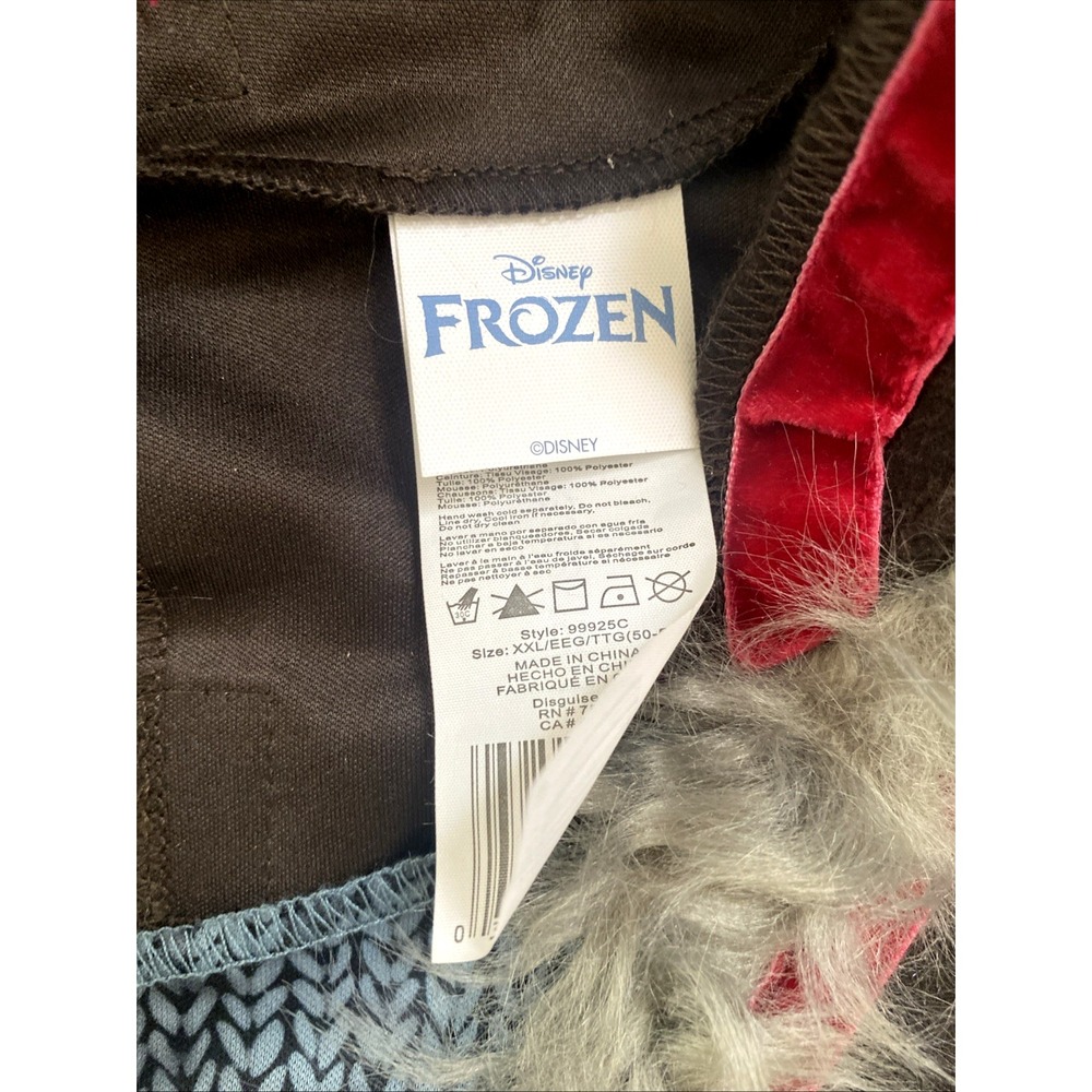Men's Deluxe XXL 2XL Disney Frozen Kristoff Costume Halloween Adult Set GUC - Picture 4 of 7